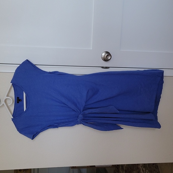 Knee-length blue summer dress - Picture 2 of 4